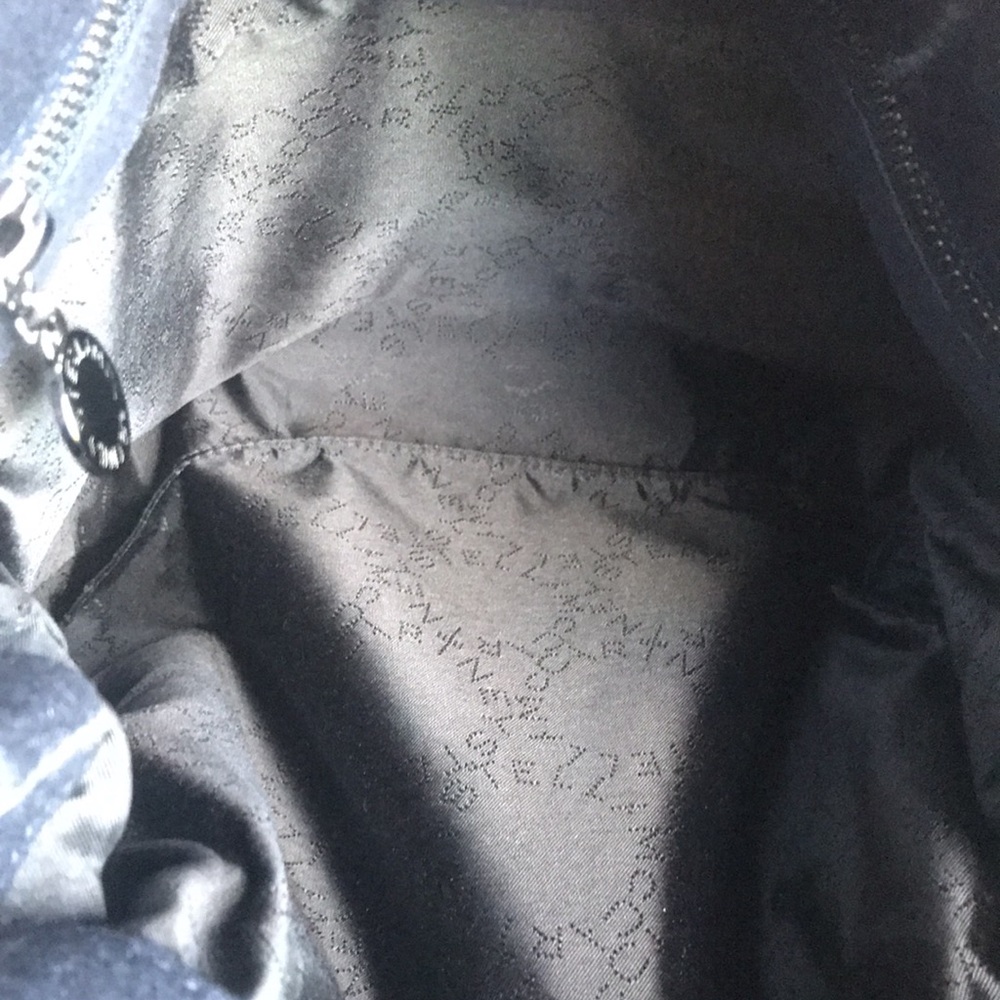 Stella McCartney Falabella Pinstripe Fold-Over Tote - Picture 12 of 14